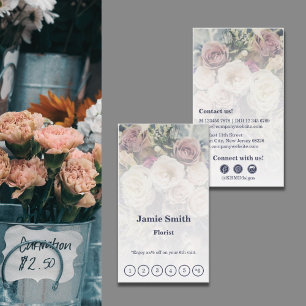 Create A Personalised Photo Florist Loyalty Card
