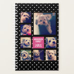 Create a Photo Collage with 8 Photos - black pink Planner<br><div class="desc">Use your favourite photo or pictures to make a fun keepsake to share with friends.</div>