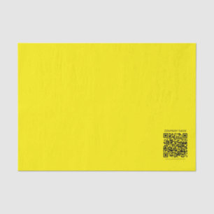 Create a QR Code Easily Seen Bright Yellow Black Tissue Paper