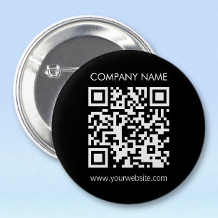 Create a QR code instantly Modern simple design 6 Cm Round Badge