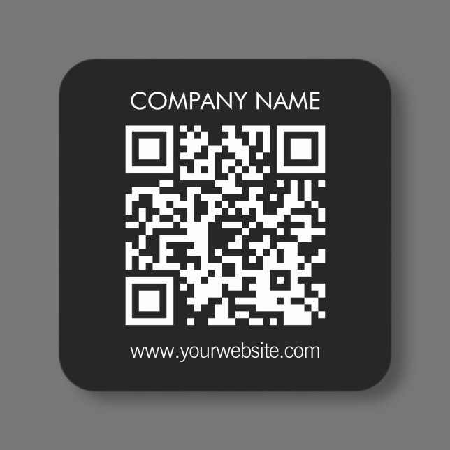 Create a QR code instantly Modern simple design Square Sticker (Creator Uploaded)