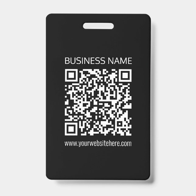 Create a QR Code Instantly with Your Website’s URL ID Badge (Front)