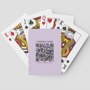 Create a QR Code Pale Lavender Violet Playing Cards
