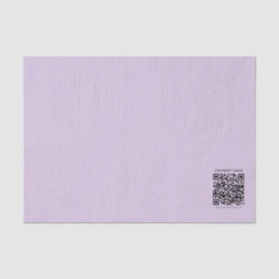 Create a QR Code   Pale Lavender Violet Tissue Paper