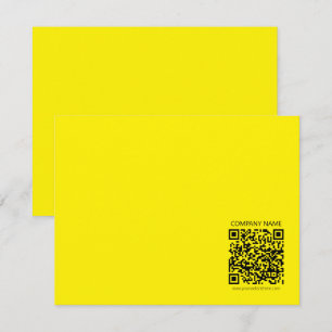 Create a QR Code Pale Yellow Card