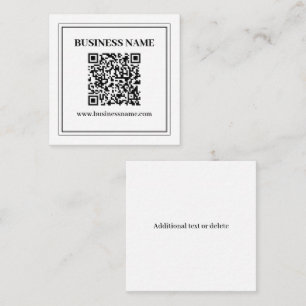 Create a Scannable QR code   Black & White Enclosure Card