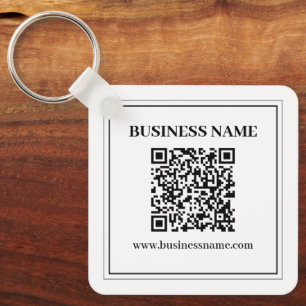 Create a Scannable QR code Black & White Key Ring