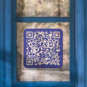 Create a Scannable QR code   Editable Dark Blue