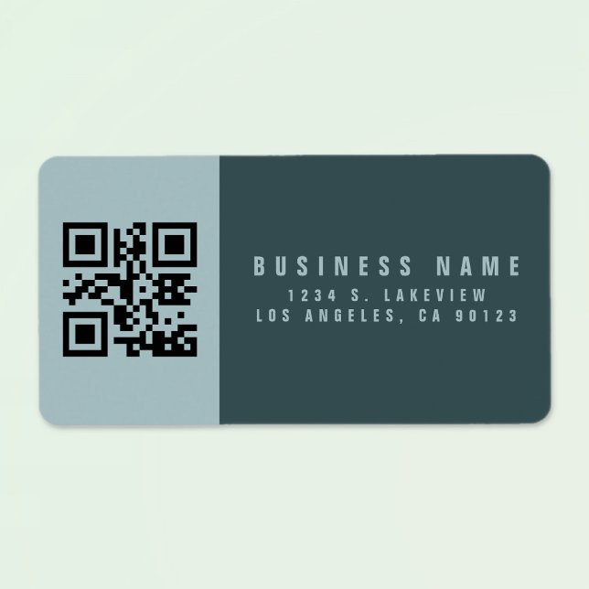 Create a Scannable QR Code | Modern Return Address Label (Creator Uploaded)
