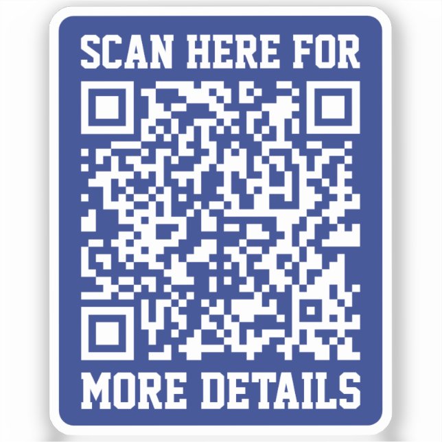 Create a Scannable QR code | Navy Blue (editable) (Front)