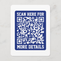 Create a Scannable QR code | Navy Blue (editable)