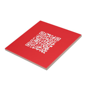 Create a Scannable Red (editable) QR code Tile