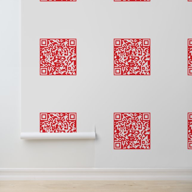 Create a Scannable Red (editable) QR code Wallpaper (Application)