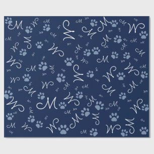 create a seamless personalised paw wrapping paper