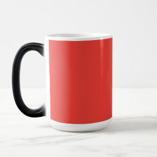Create a Striking Red Background with White Border Magic Mug