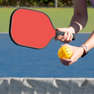 Create a Striking Red Background with White Border Pickleball Paddle