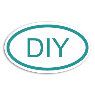 Create a Teal Euro Style Oval Sticker