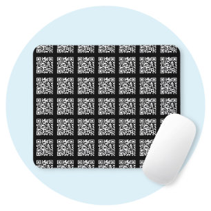Create a Tiled QR code Pattern   Editable Colour Mouse Pad