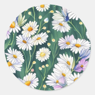 Create a timeless look with the classic beauty  round sticker