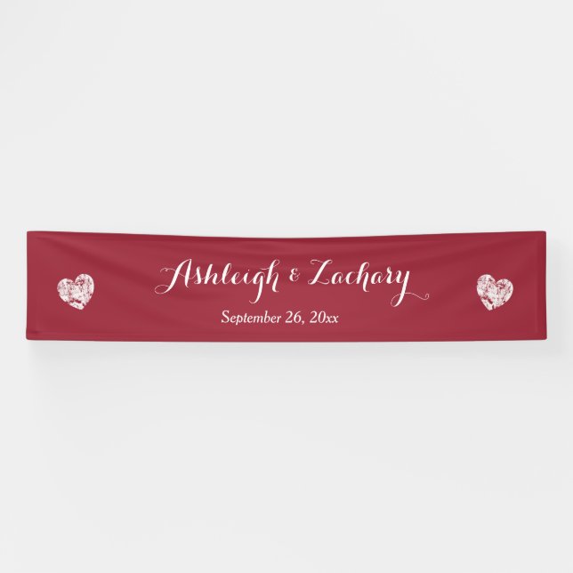 Create A Wedding Banner Custom Colour Background (Horizontal)