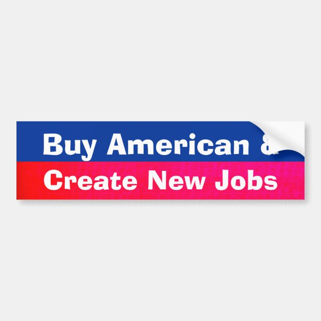 Create American Jobs Bumper Sticker (Front)