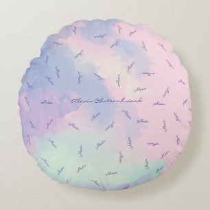 create an awesome personalised round cushion