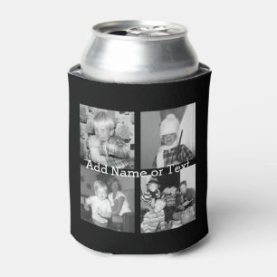 Create an Instagram Collage with 4 photos - black Can Cooler