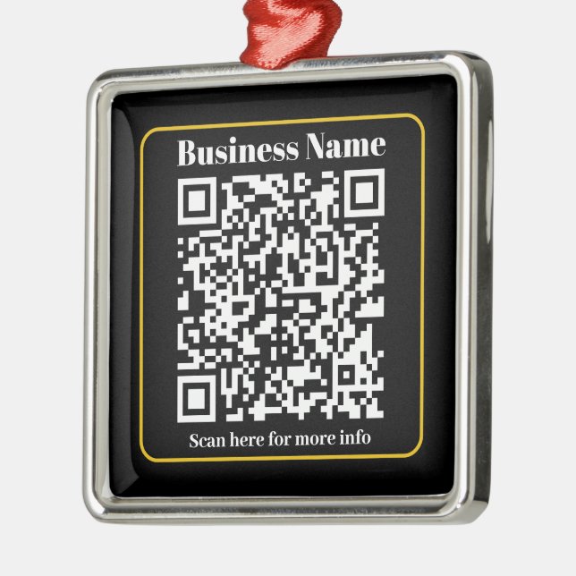 Create an Instantly Scannable Business QR code Metal Tree Decoration (Left)