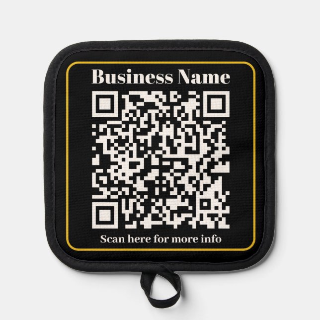 Create an Instantly Scannable Business QR code Pot Holder (Front)