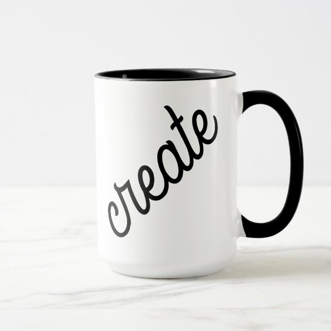 Create Black and White Coffee Mug (Right)