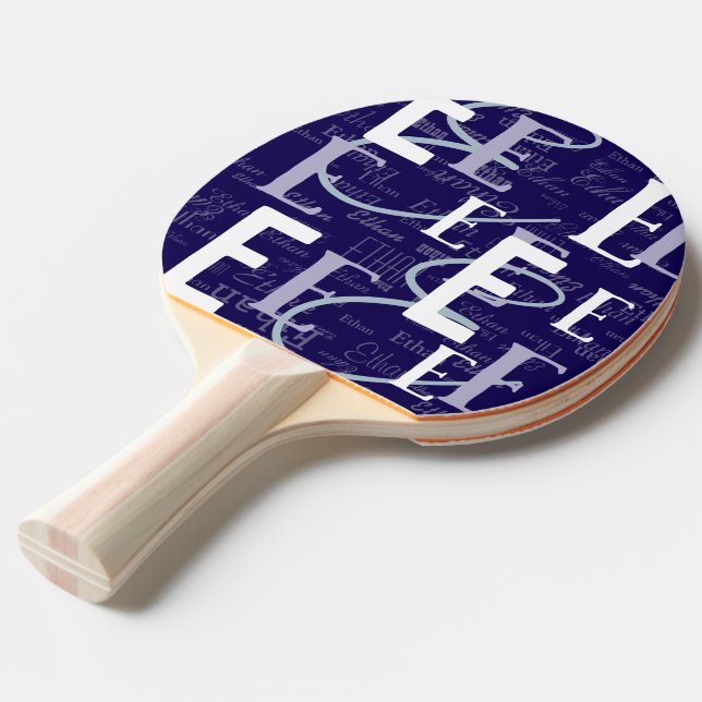 Create Blue Paddle with his name (Front Angle)