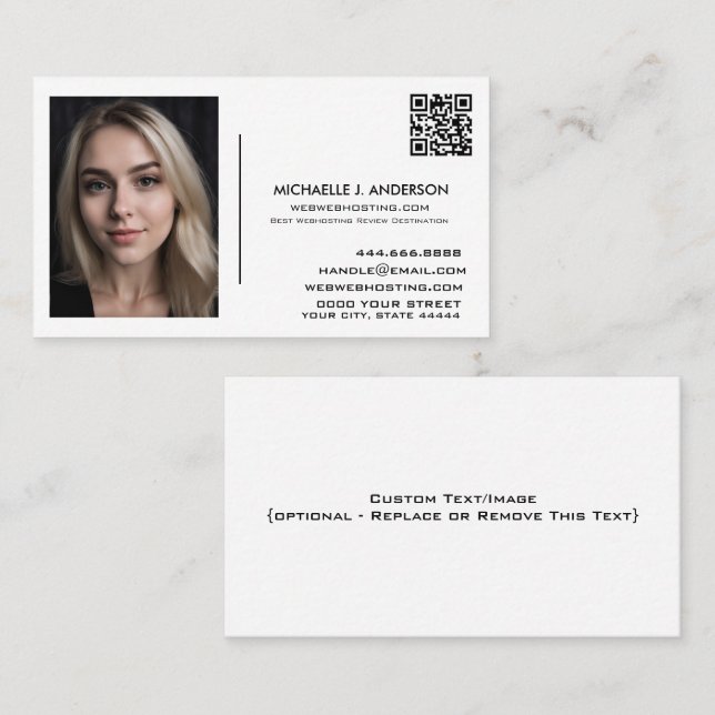 Create Business Card - Personalised Photo Cards (Front/Back)