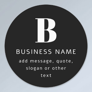 Create Business Name, Monogram & Additional Text
