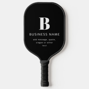 Create Business Name, Monogram & Additional Text Pickleball Paddle