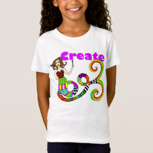 Create Colourful Mermaid Muse Kid's T-Shirt