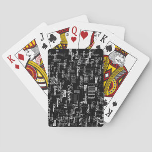 Create Cool B&W Playing Cards with Name