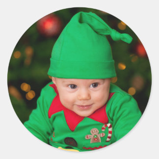 Create Custom Classic add your photo  Classic Round Sticker