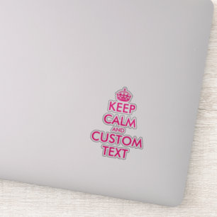 Create custom cool keep calm meme laptop stickers
