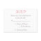 Create Custom Elegant Wedding RSVP Invitation Card