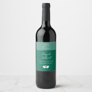 Create Custom Emerald Green Wine Labels