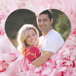 Create Custom Heart Shape Photo Stickers Sheet