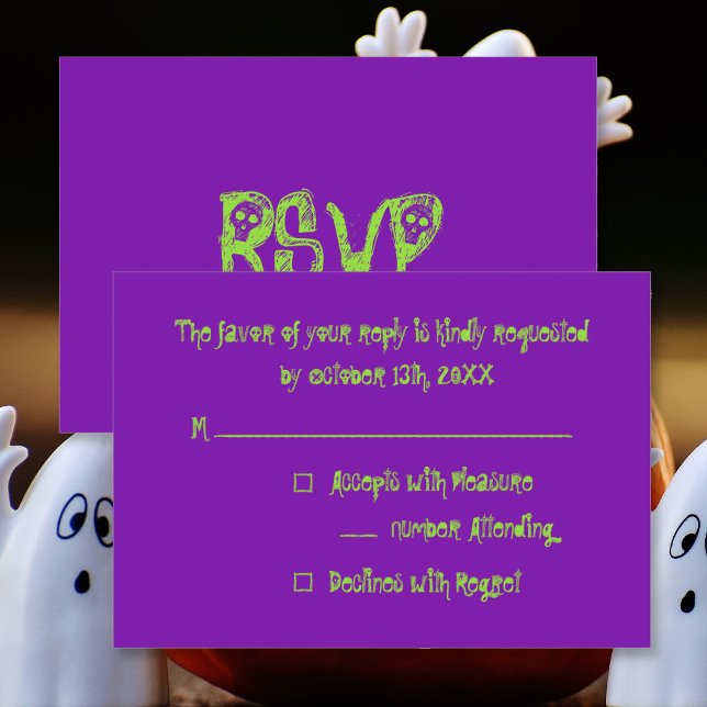 Create Custom Kids Halloween Party RSVP Invitation (Create Custom Kids Halloween Party RSVP Invitation)
