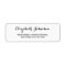 Create Custom Modern Elegant Return Address Label