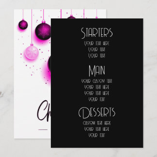 Create Custom Ornaments Christmas Menus