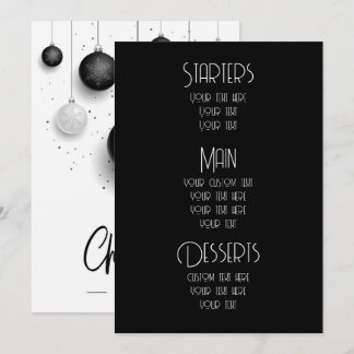 Create Custom Ornaments Christmas Menus
