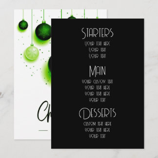 Create Custom Ornaments Christmas Menus