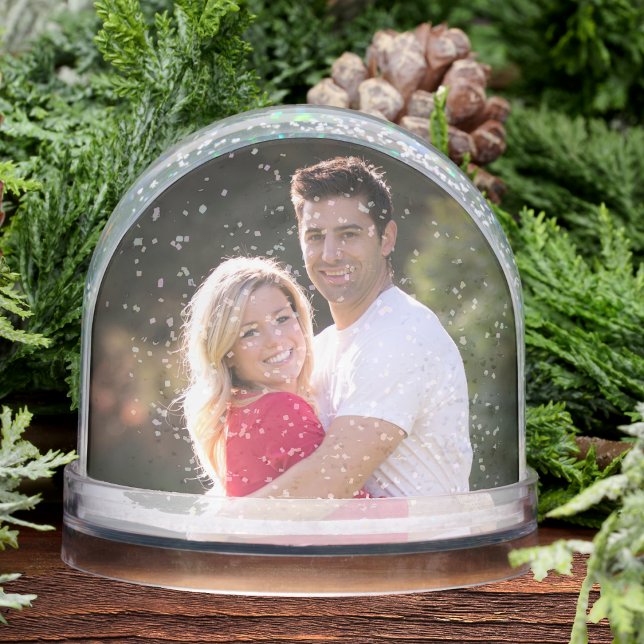 Create Custom Personalised Couple Photo Snow Globe (Create Custom Personalized Couple Photo Snow Globe)