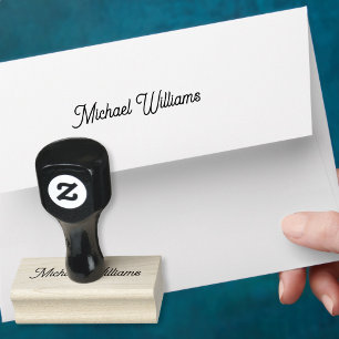 Create Custom Personalised Elegant Name Signature Rubber Stamp