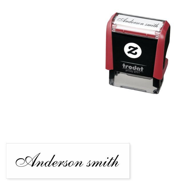 Create Custom Personalised Elegant Signature Name Self-inking Stamp (In Situ)