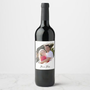 Create Custom Personalised Photo Text Bottle Label